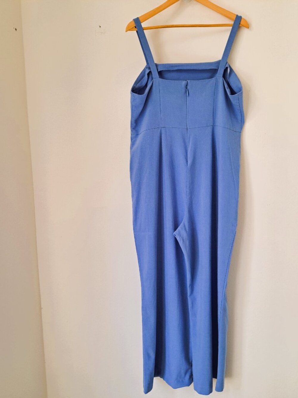 Eva-Mendes Women's Strappy Jumpsuit Color Blue Size XL - Picture 2 of 8